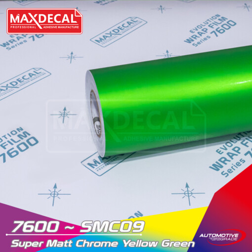 MAXDECAL 7600-SMC09 Super Matt Chrome Yellow Green