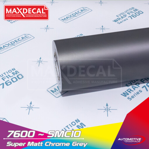 MAXDECAL 7600-SMC10 Super Matt Chrome Grey