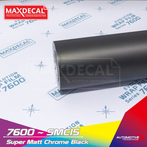MAXDECAL 7600-SMC15 Super Matt Chrome Black