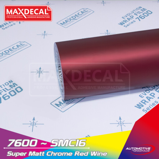 MAXDECAL 7600-SMC16 Super Matt Chrome Red Wine