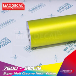 MAXDECAL 7600-SMC19 Super Matt Chrome Neon Yellow