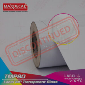 MAXDECAL TMP80 Label Media Print Transparent Gloss