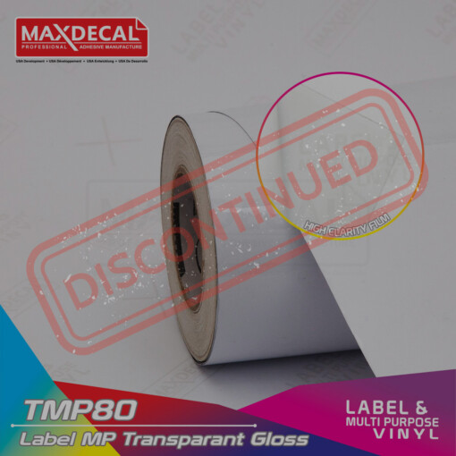 MAXDECAL TMP80 Label Media Print Transparent Gloss