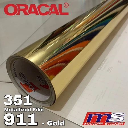 ORACAL 351 – 911 Metalized Film Chrome Mirror Gold Sticker [METERAN]