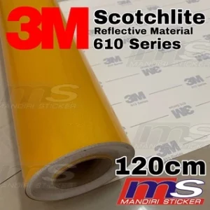 3M Scotchlite 610 Series Reflective YELLOW Sticker 120 cm [METERAN]