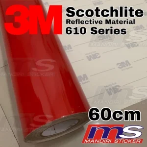 3M Scotchlite 610 Series Reflective RED Sticker 60 cm [ROLL]
