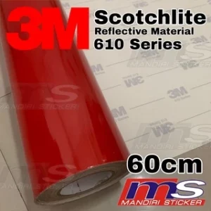 3M Scotchlite 610 Series Reflective RED Sticker 60 cm [METERAN]
