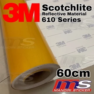 3M Scotchlite 610 Series Reflective YELLOW Sticker 60 cm [METERAN]