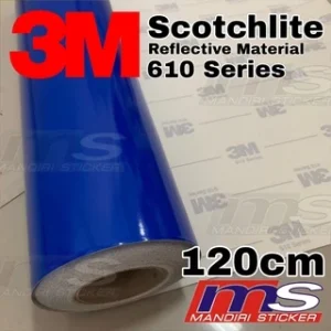 3M Scotchlite 610 Series Reflective BLUE Sticker 120 cm [METERAN]