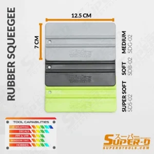 Rakel Kape Squeegee SUPER-D JAPAN SUPER SOFT SDS Karet Lentur ORIGINAL