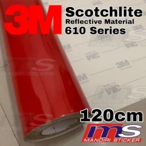 3M Scotchlite 610 Series Reflective RED Sticker 120 cm [ROLL]